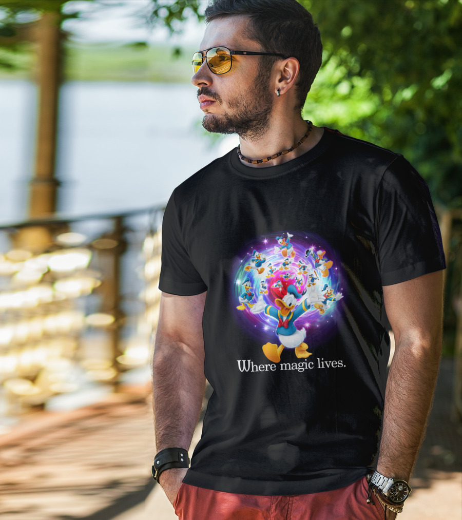 Where Magic Lives Donald Duck Disney Adventure T-Shirt
