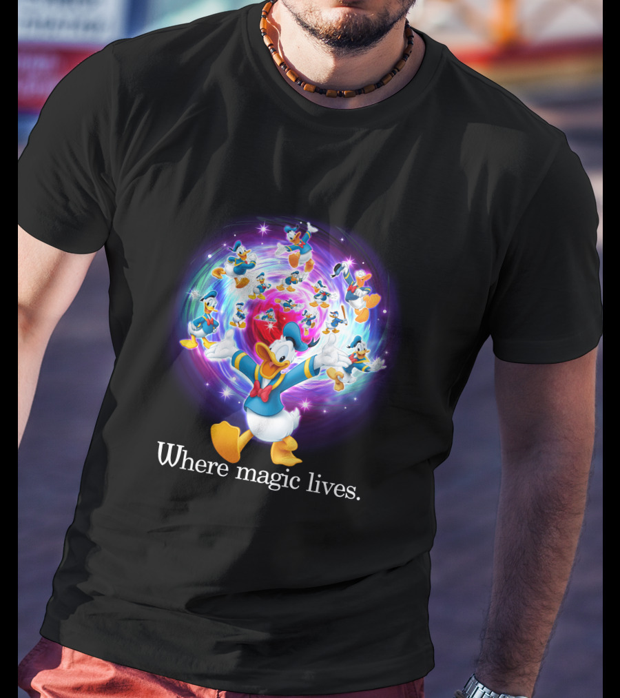 Where Magic Lives Donald Duck Disney Adventure T-Shirt