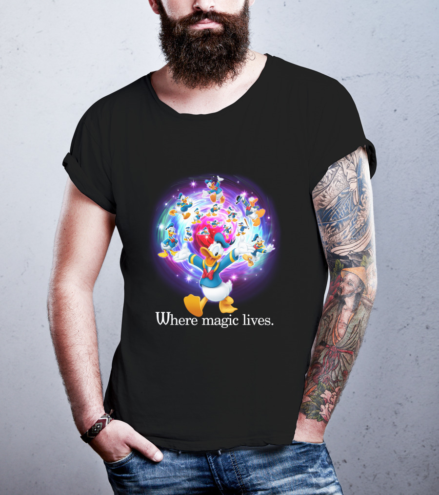 Where Magic Lives Donald Duck Disney Adventure T-Shirt