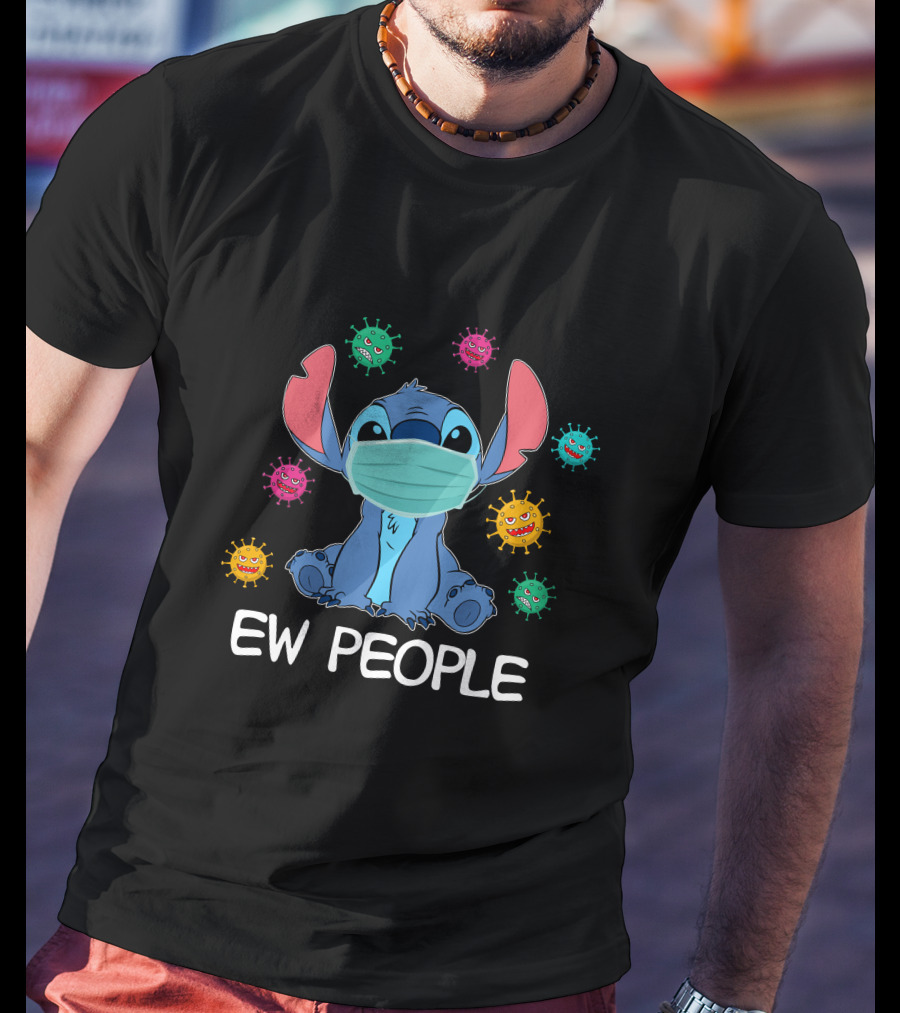 Stitch Mask Virus Ew People T-Shirt