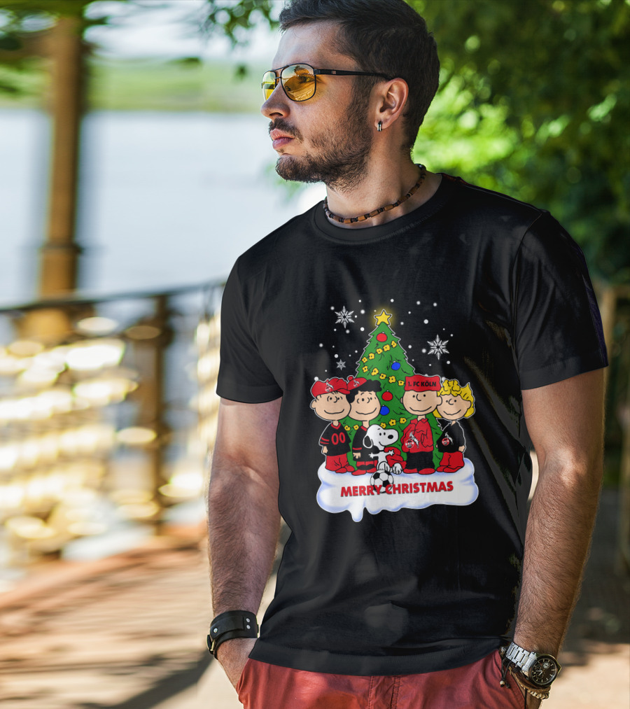 Merry Christmas Peanuts 1. FC Köln Holiday T-Shirt