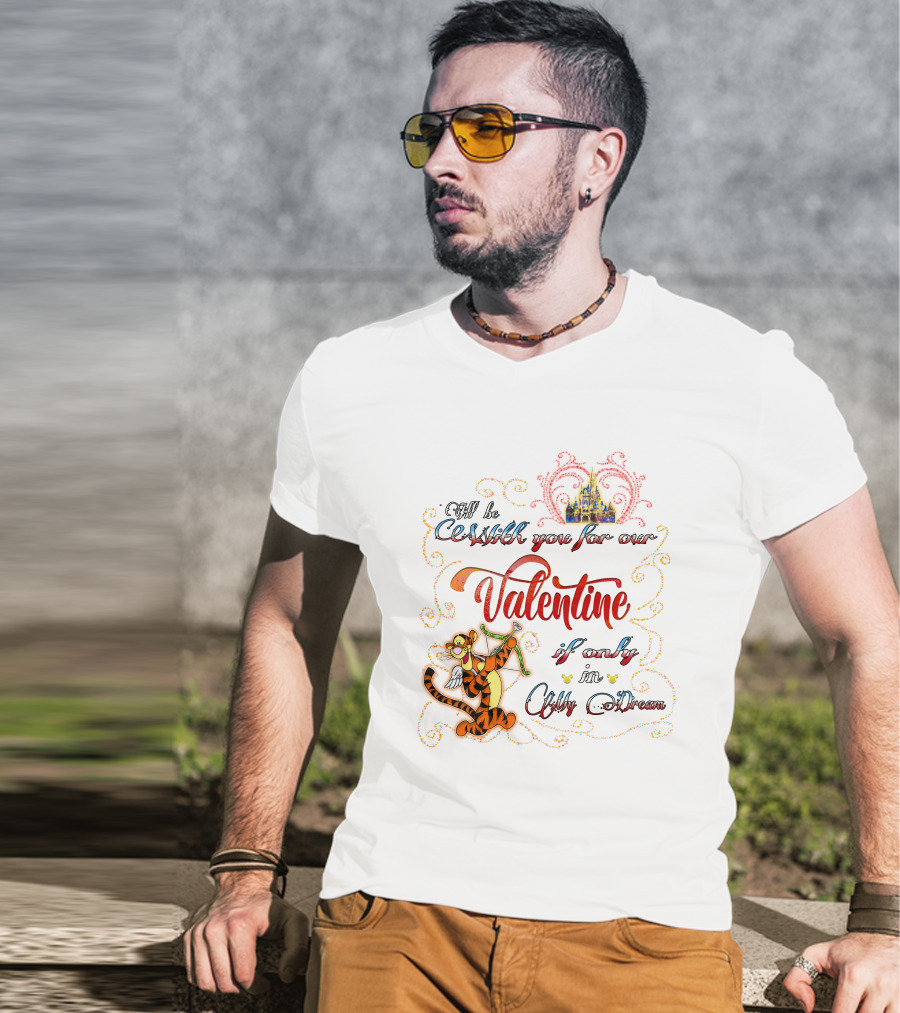 Valentine Castle Tigger Cupid Dream Wishes T-Shirt