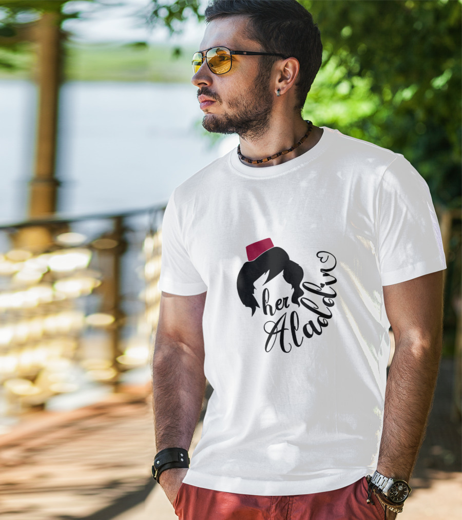 Her Aladin Iconic Silhouette Fez Hat T-Shirt