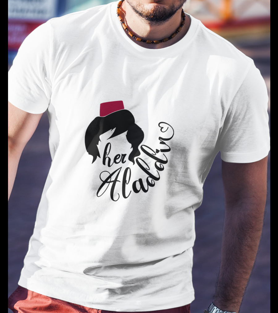 Her Aladin Iconic Silhouette Fez Hat T-Shirt