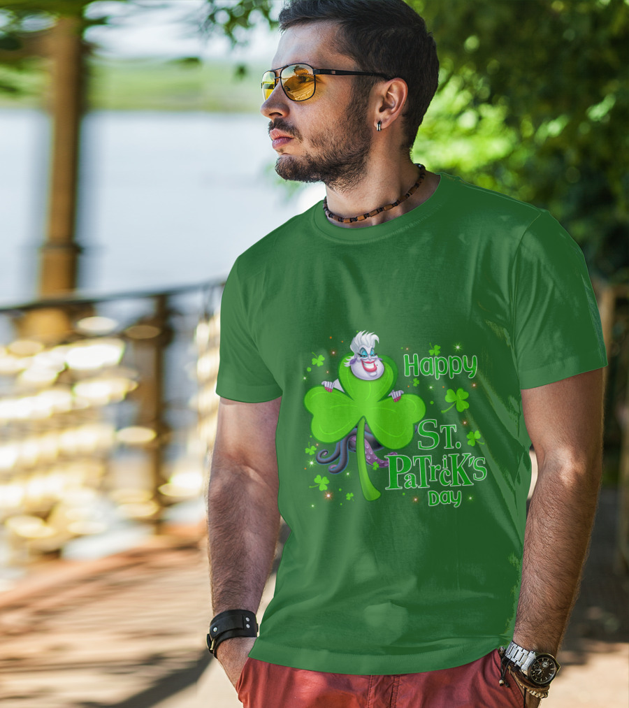 Happy St. Patrick's Day Ursula Shamrock T-Shirt