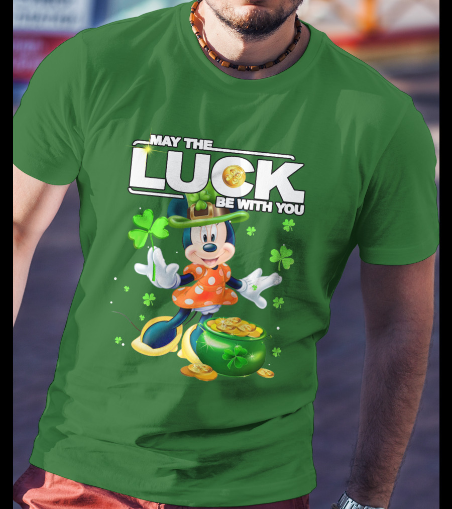 Minnie May The Luck Be With You St Patrick's Day T-Shirt