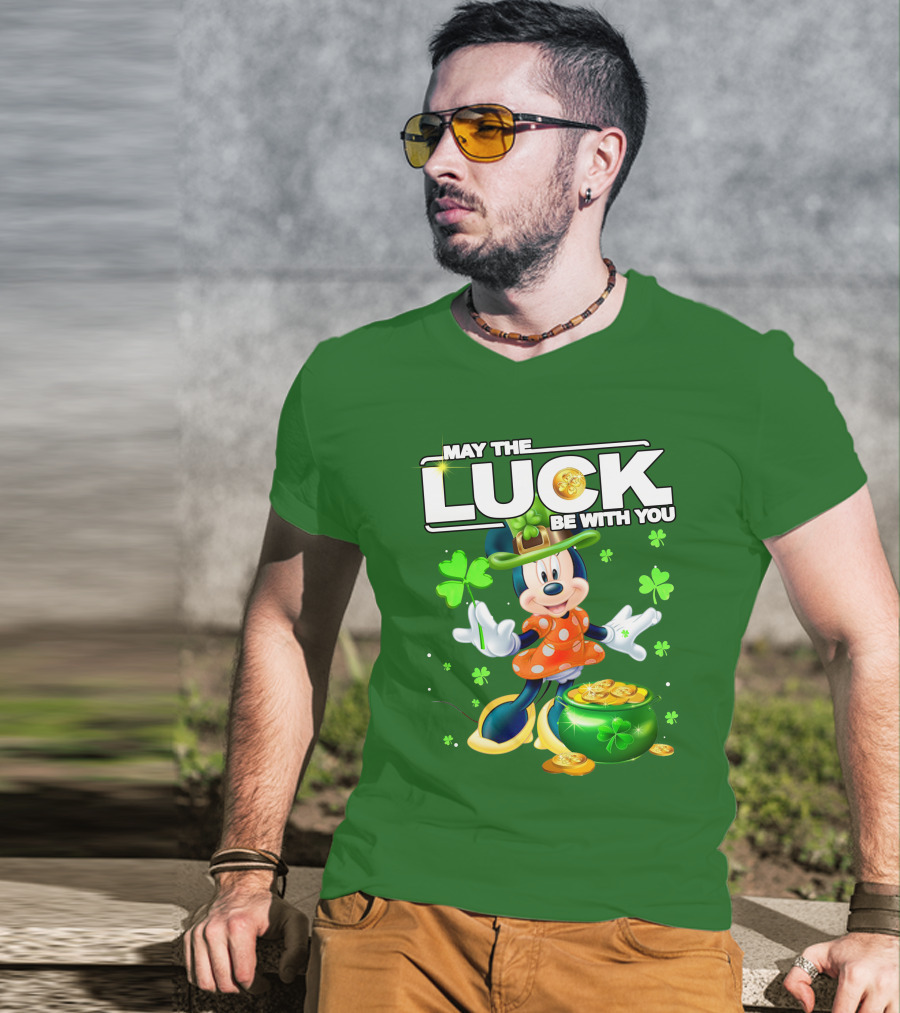Minnie May The Luck Be With You St Patrick's Day T-Shirt