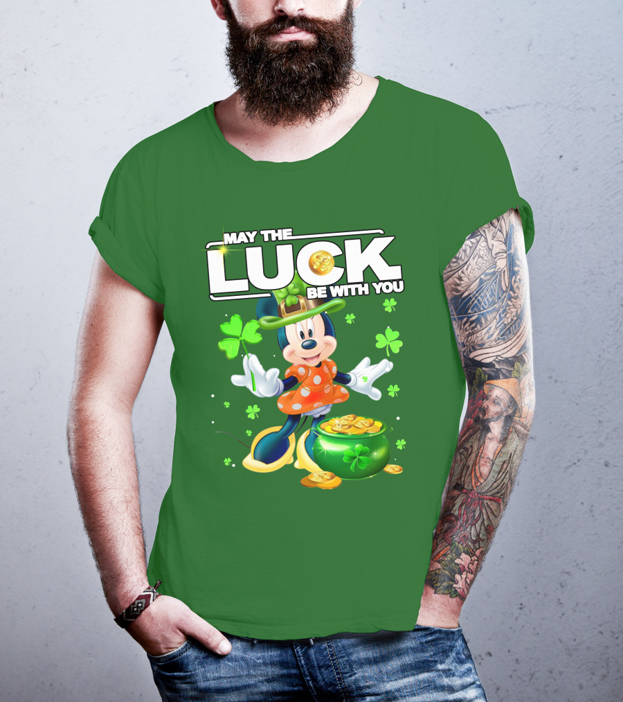 Minnie May The Luck Be With You St Patrick's Day T-Shirt