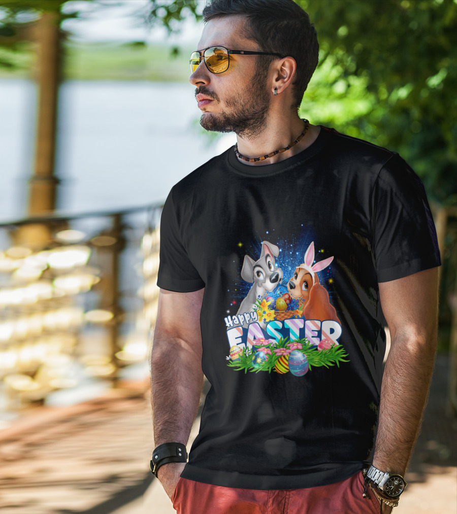 Lady And The Tramp Happy Easter T-Shirt