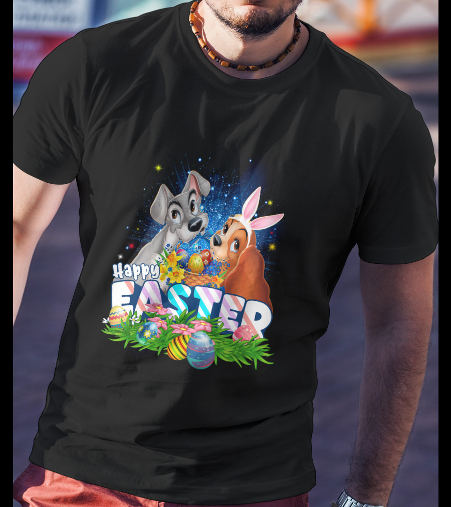 Lady And The Tramp Happy Easter T-Shirt