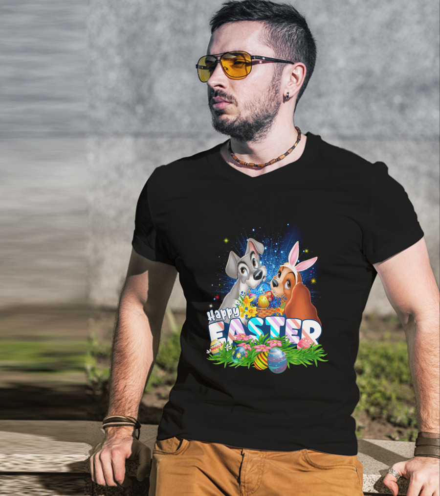 Lady And The Tramp Happy Easter T-Shirt