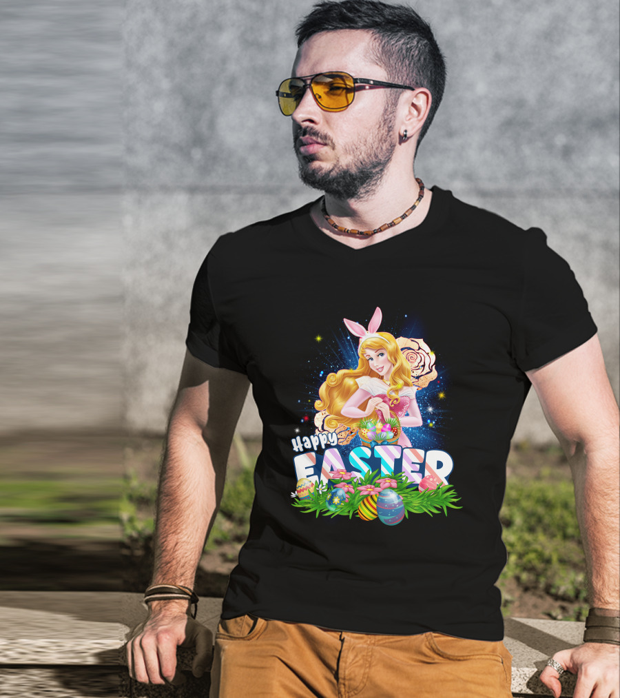 Aurora Happy Easter Bunny Ears Egg Hunt T-Shirt