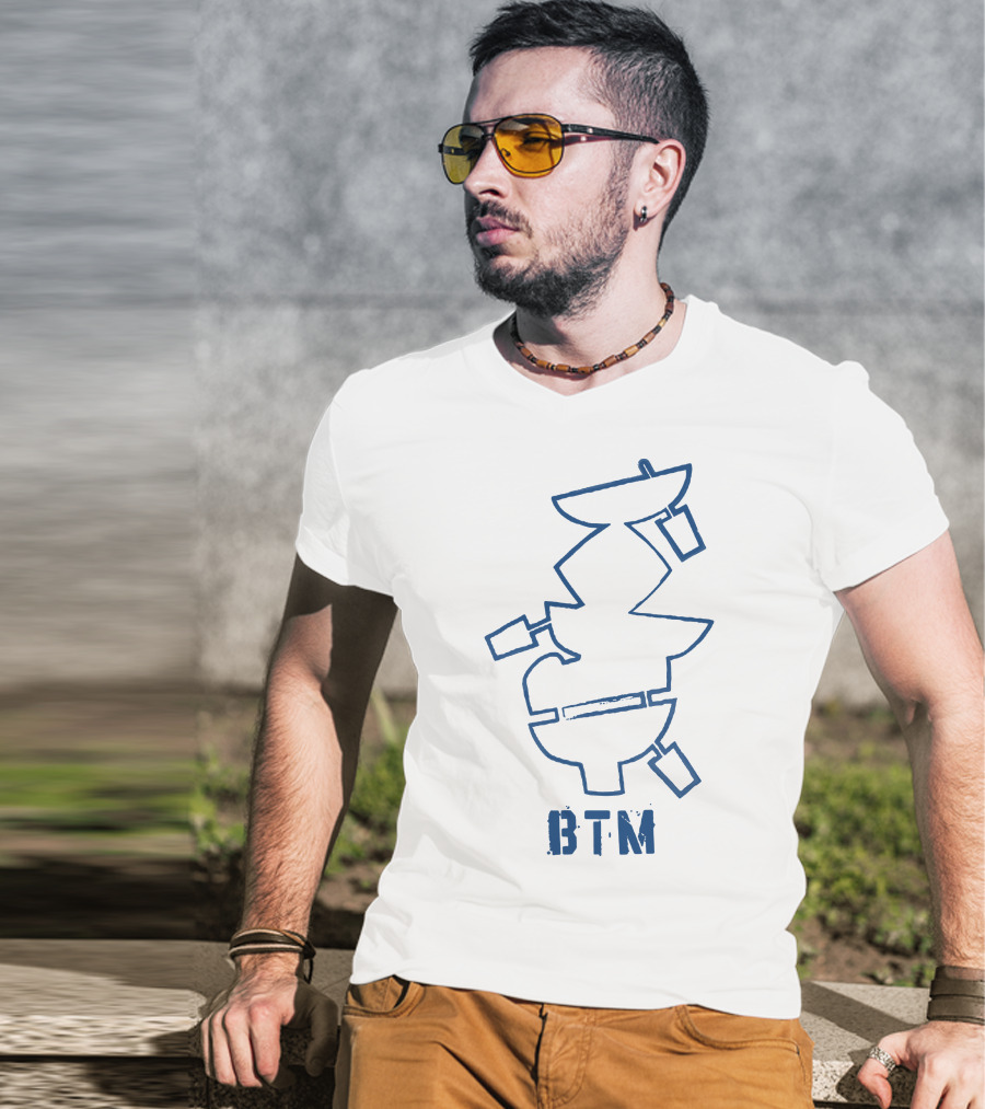 BTM Stacked Bowls Abstract Graphics T-Shirt
