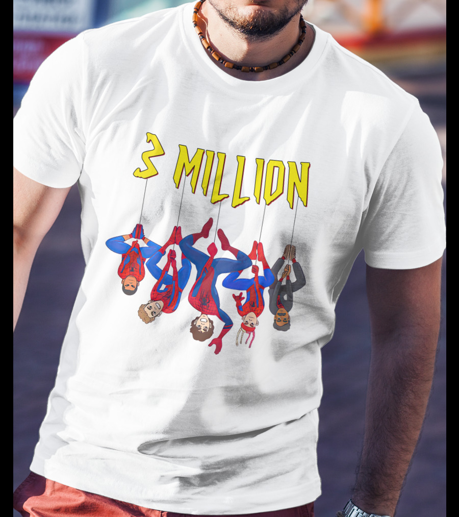 3 Million Subscribers Spider Suit T-Shirt