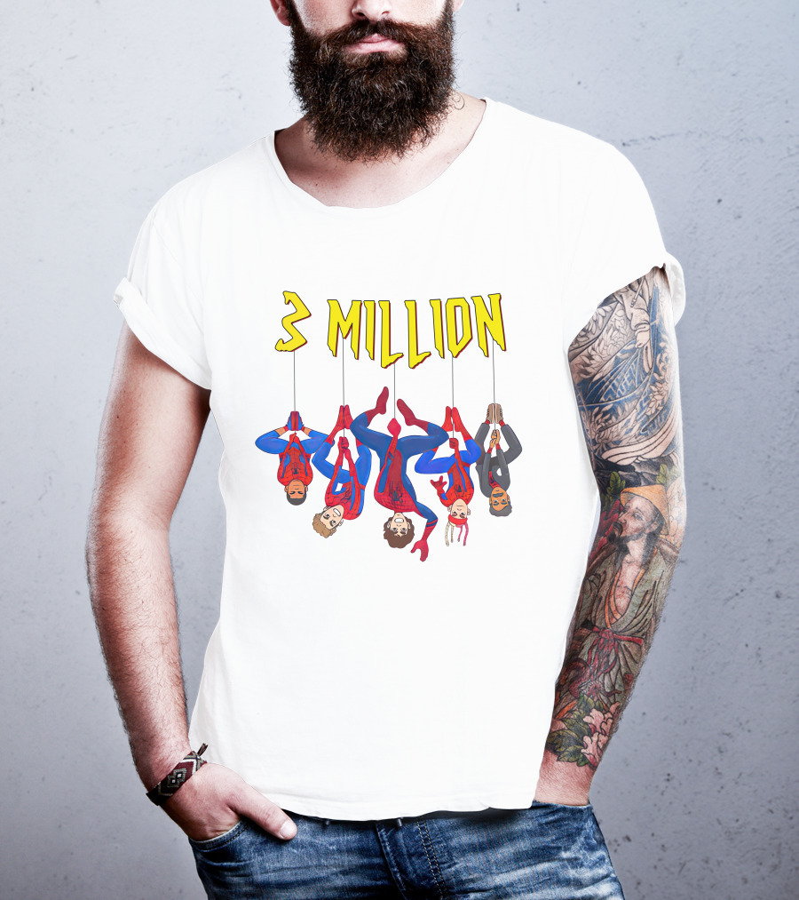 3 Million Subscribers Spider Suit T-Shirt