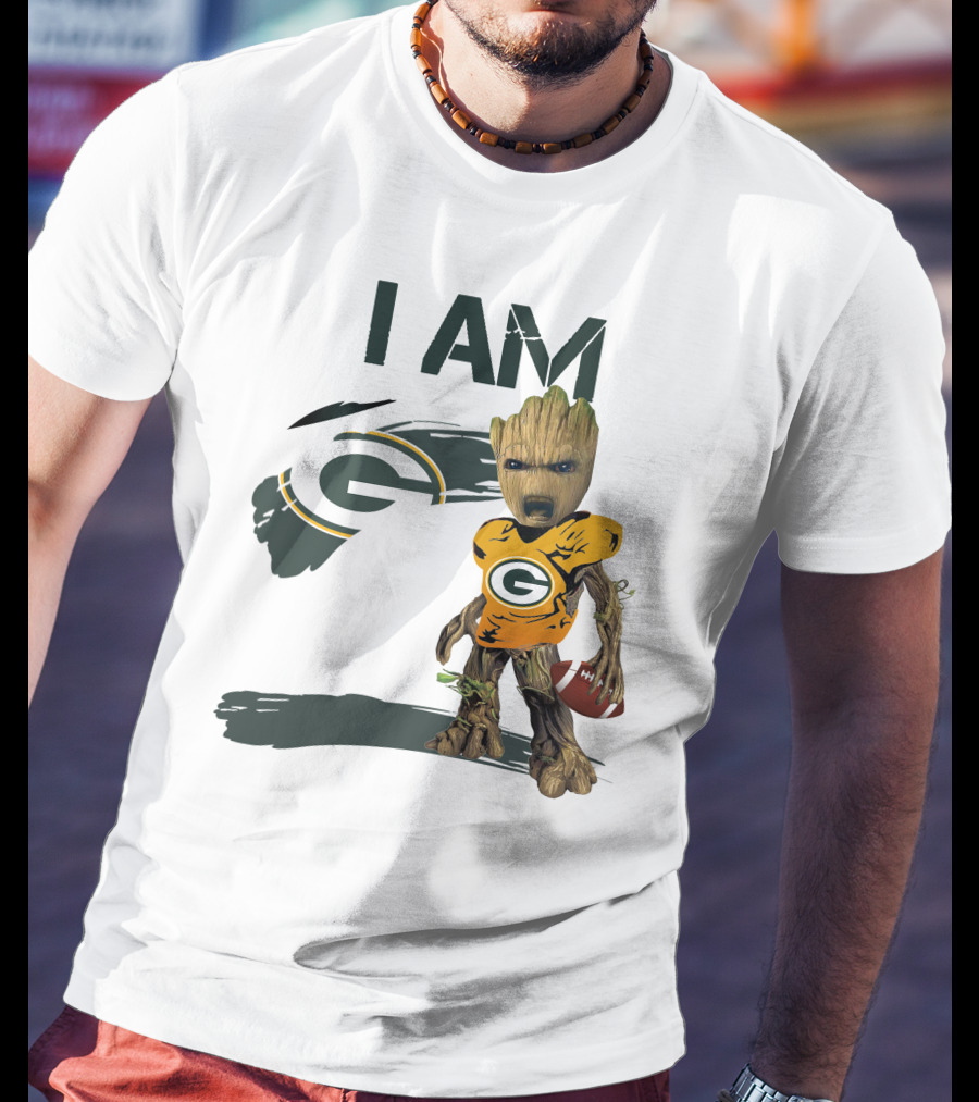 I Am Groot Green Bay Packers Football T-Shirt