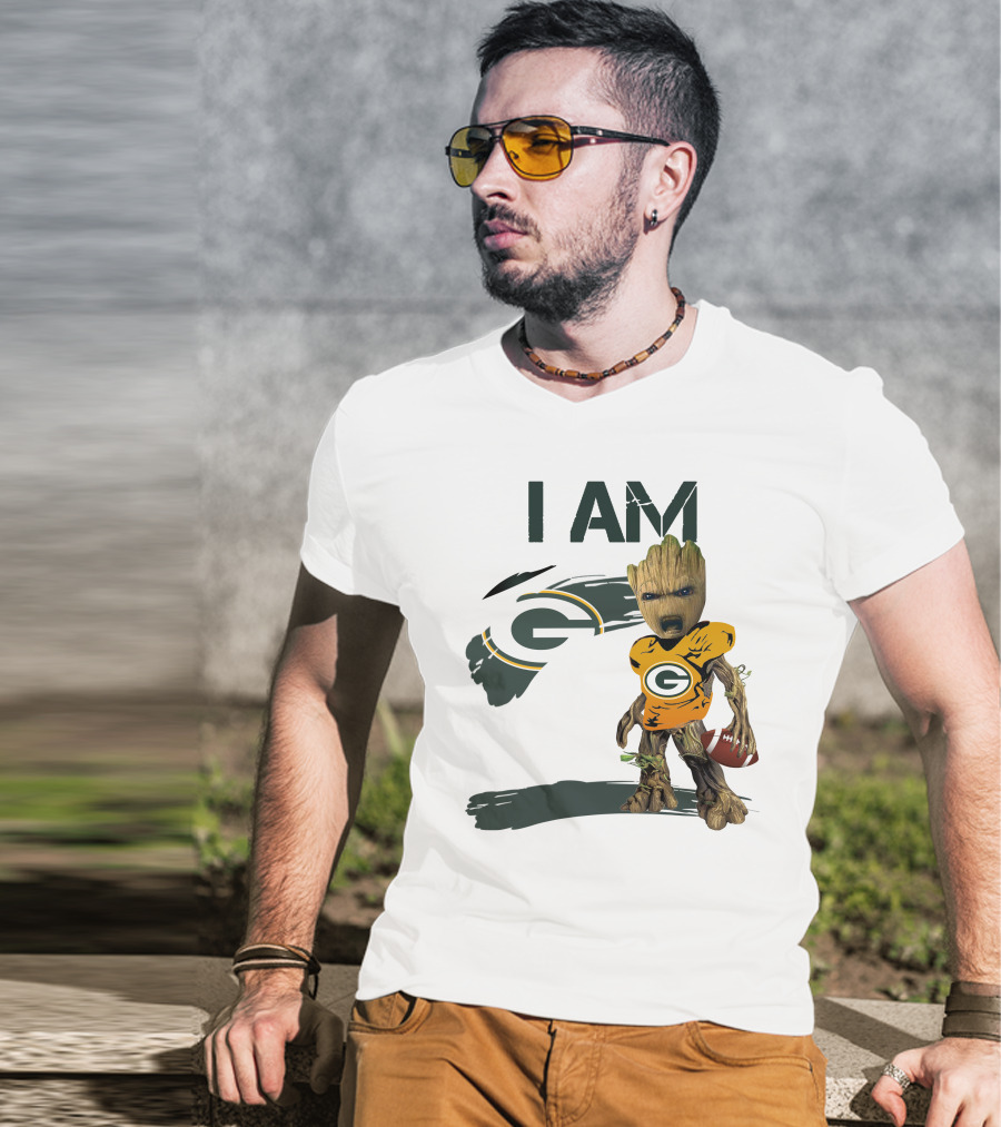 I Am Groot Green Bay Packers Football T-Shirt