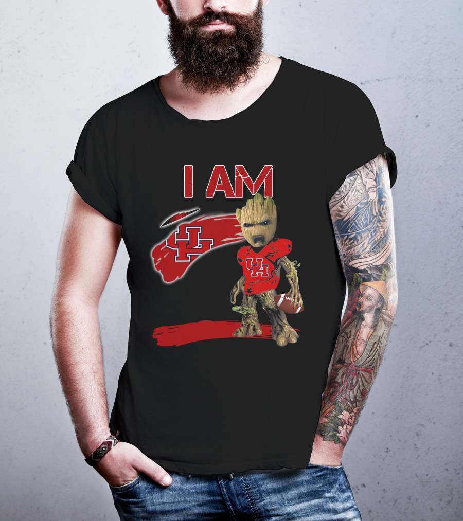 I AM UH Groot Football Houston T-Shirt