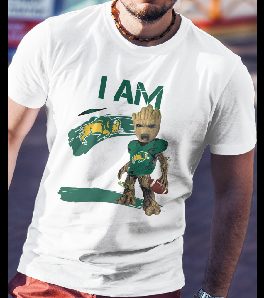 I AM North Dakota State Bison Football Groot T-Shirt