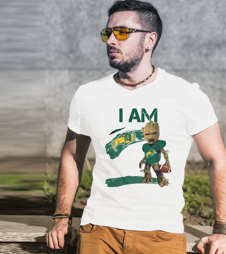I AM North Dakota State Bison Football Groot T-Shirt