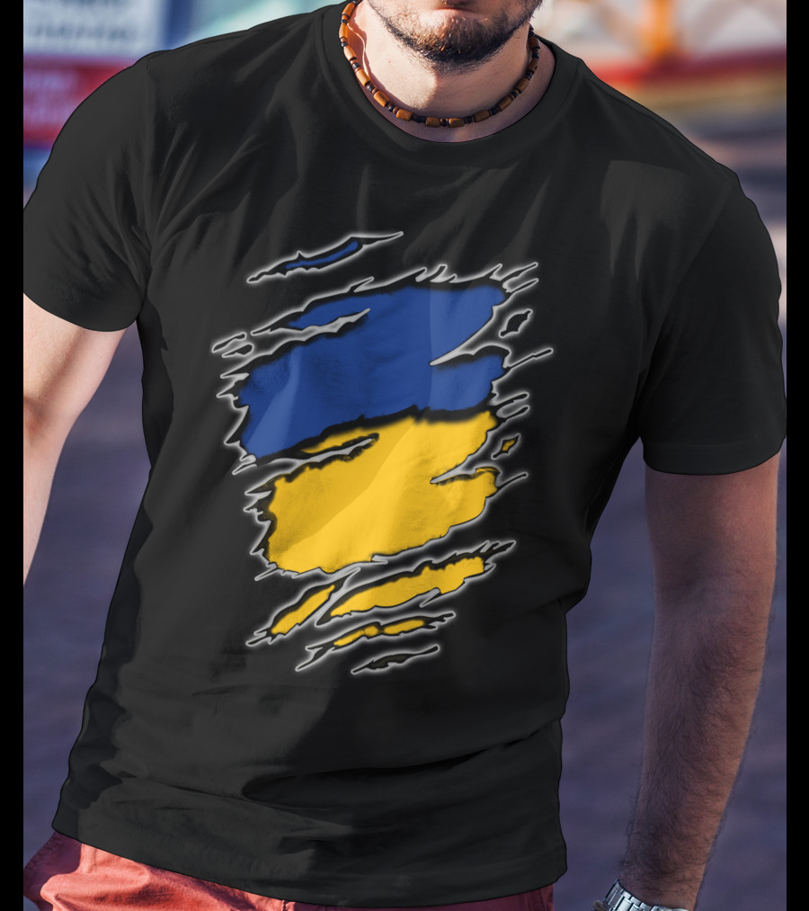 Steelers Cubs15 Blue And Yellow Slashed T-Shirt