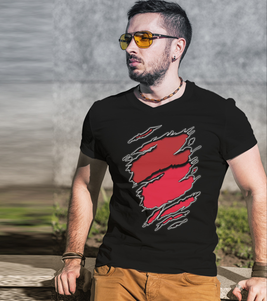 Chief Cardi Red Claw Marks T-Shirt