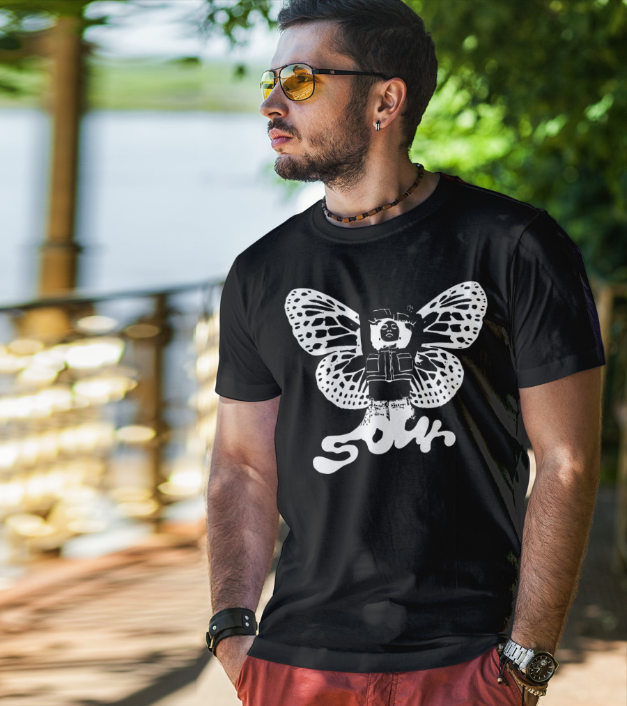 Sour Butterfly Grunge Wings Fusion T-Shirt