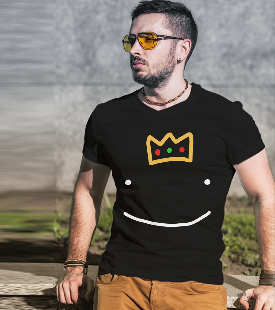 Dream X Ranboo Smile Crown Merch Dream Branding Ranboo T-Shirt