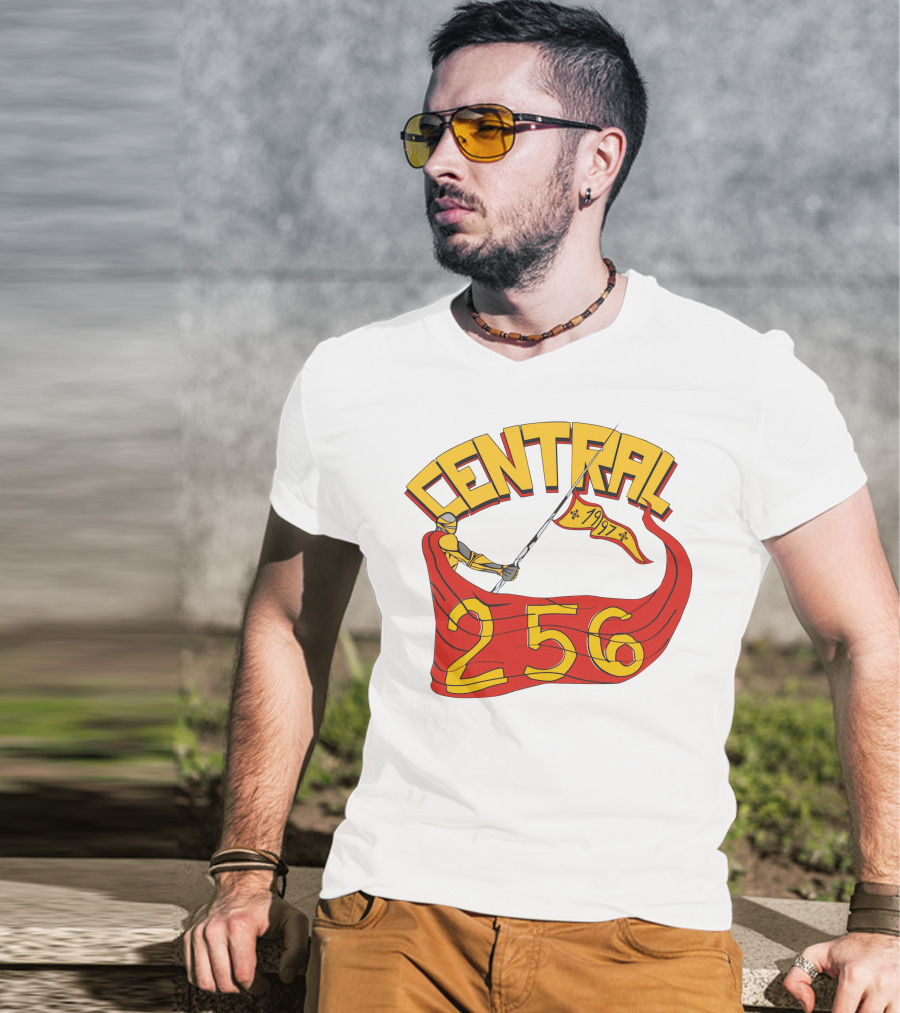 CENTRAL 256 1977 Sword And Banner T-Shirt