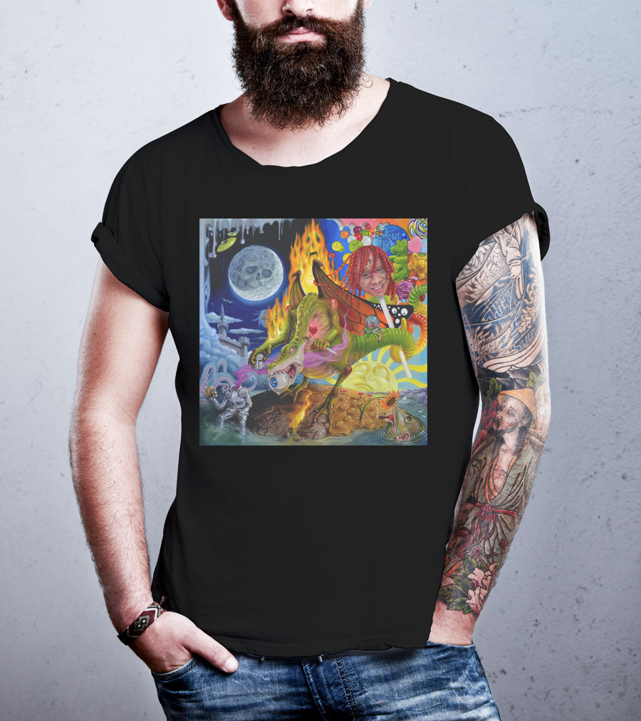 Trippie Redd Love Scars Cosmic Adventure With Dragon And Astronaut T-Shirt