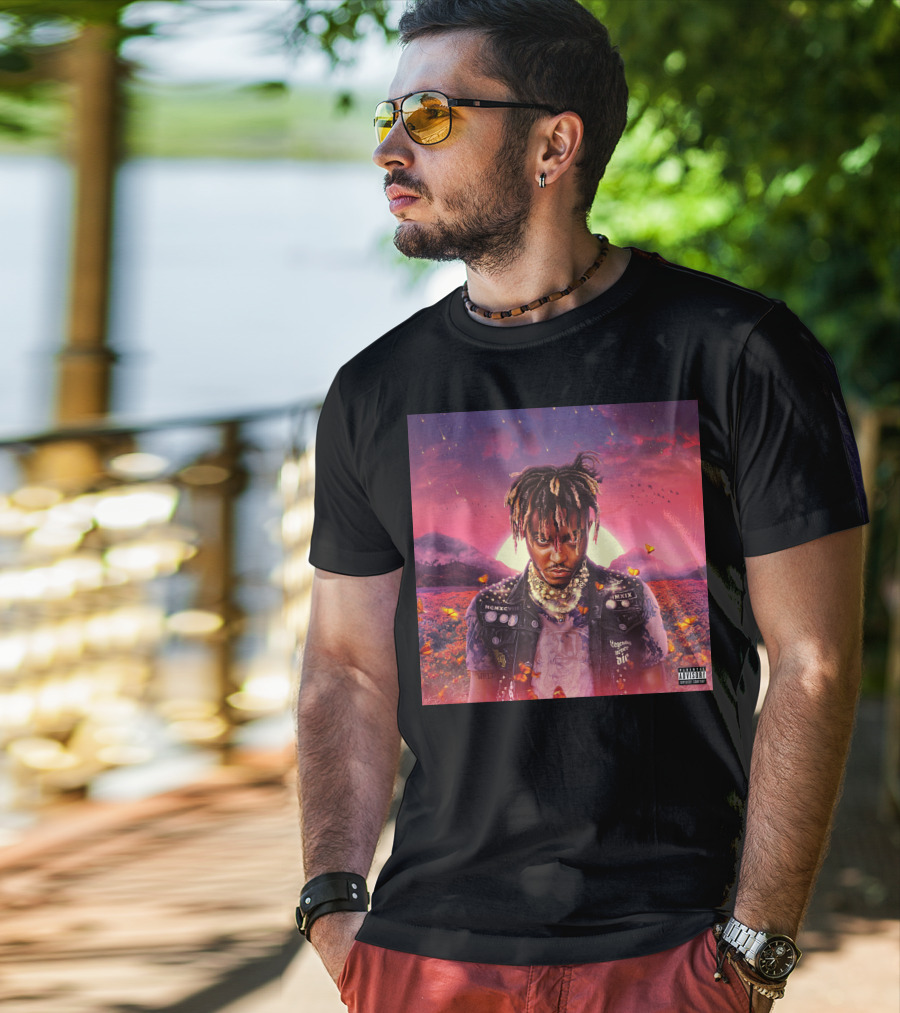 Juice Wrld Legends Never Die Album Cover Parental Advisory T-Shirt
