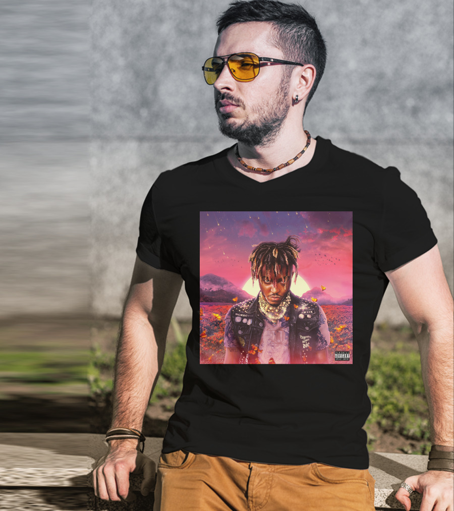 Juice Wrld Legends Never Die Album Cover Parental Advisory T-Shirt