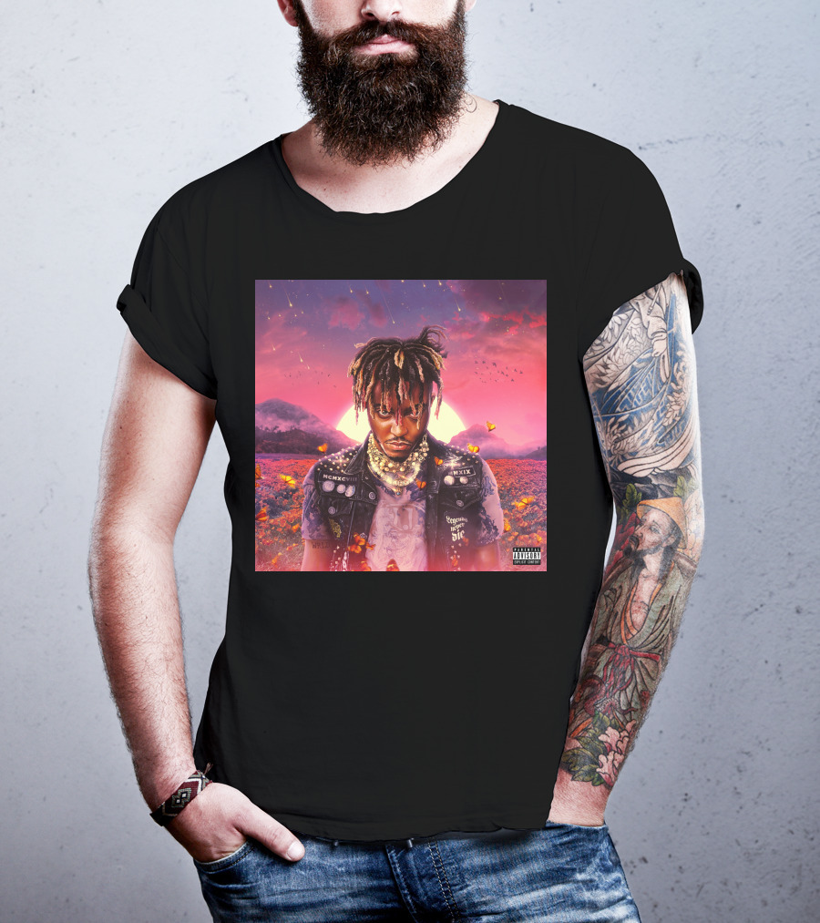 Juice Wrld Legends Never Die Album Cover Parental Advisory T-Shirt
