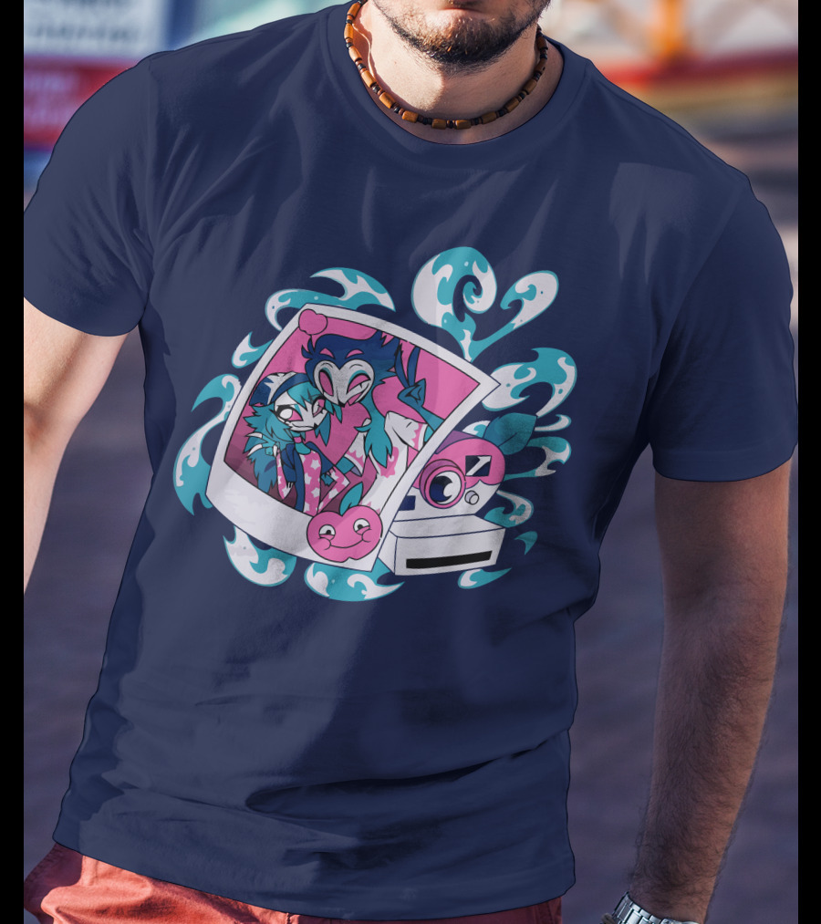 Vivziepop Store Polaroid Camera And Character T-Shirt