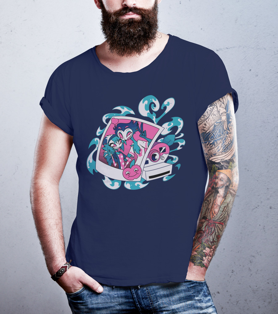 Vivziepop Store Polaroid Camera And Character T-Shirt