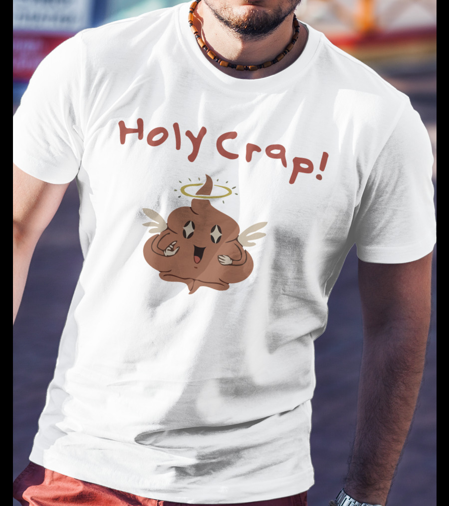 Holy Crap Angel Poop With Halo And Wings By Sharkrobot Vivziepop T-Shirt