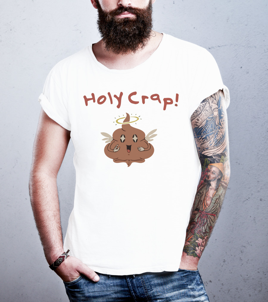 Holy Crap Angel Poop With Halo And Wings By Sharkrobot Vivziepop T-Shirt