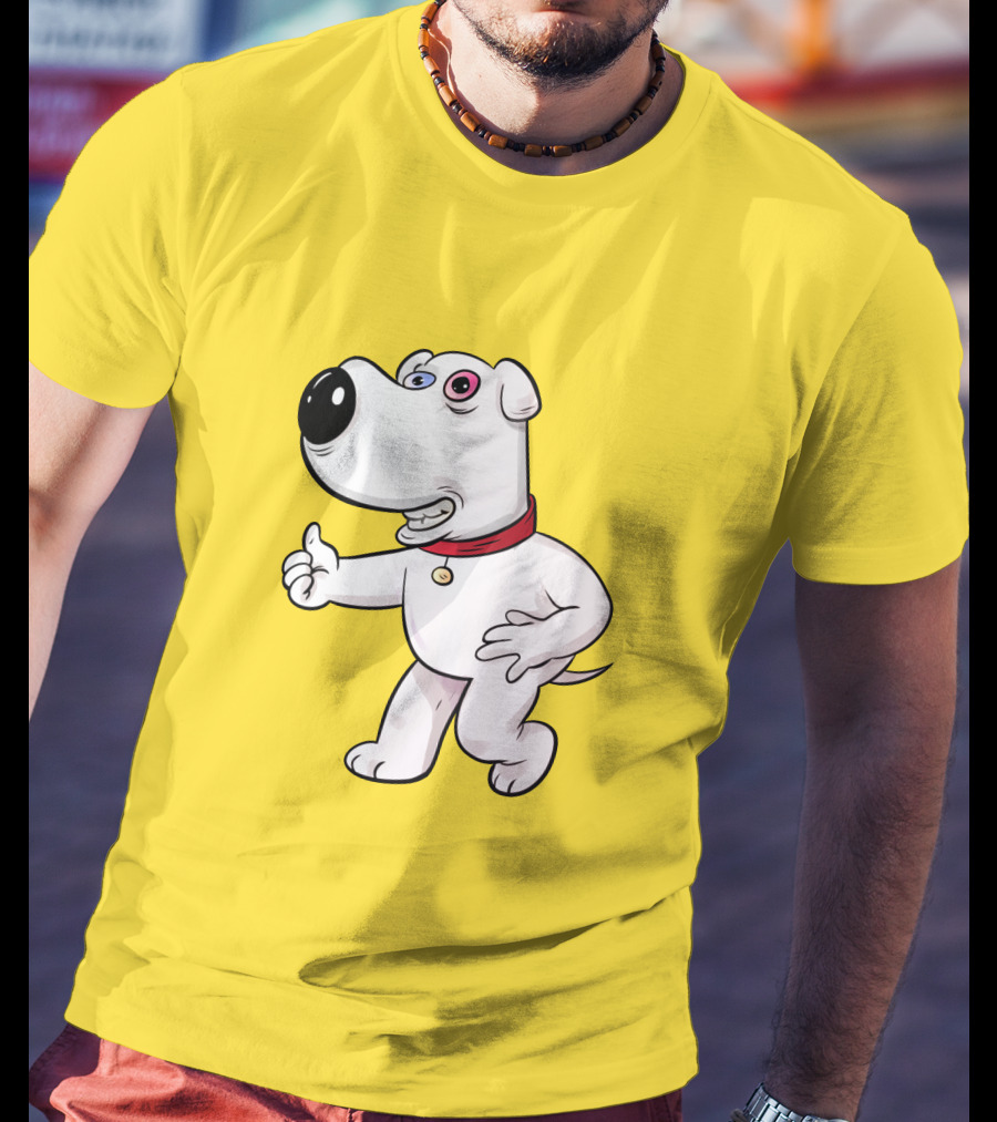 Brian Griffin Psychedelic Style Family Guy Character T-Shirt