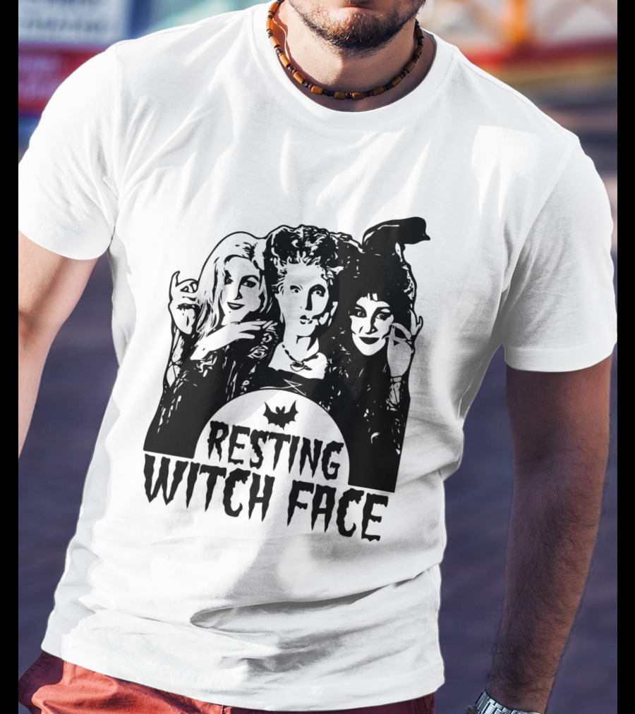 Resting Witch Face Sanderson Sisters Halloween Trio T-Shirt
