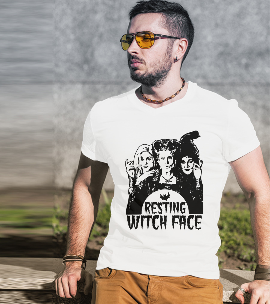 Resting Witch Face Sanderson Sisters Halloween Trio T-Shirt