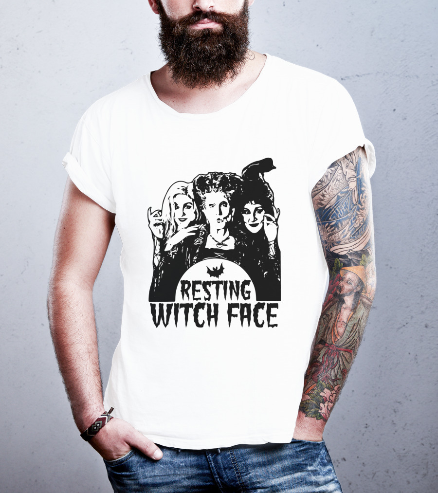 Resting Witch Face Sanderson Sisters Halloween Trio T-Shirt