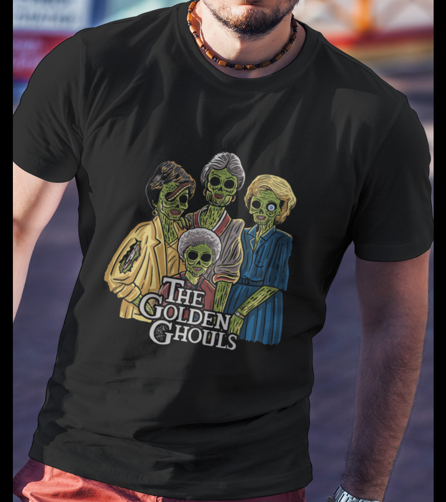 The Golden Ghouls Zombie Parody Featuring Iconic Quartet T-Shirt