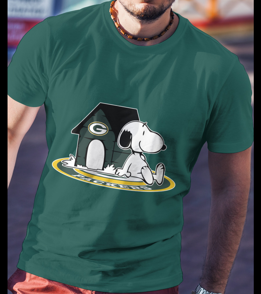 Green Bay Packers Football Fan Now And Forever Peanuts Snoopy T-Shirt