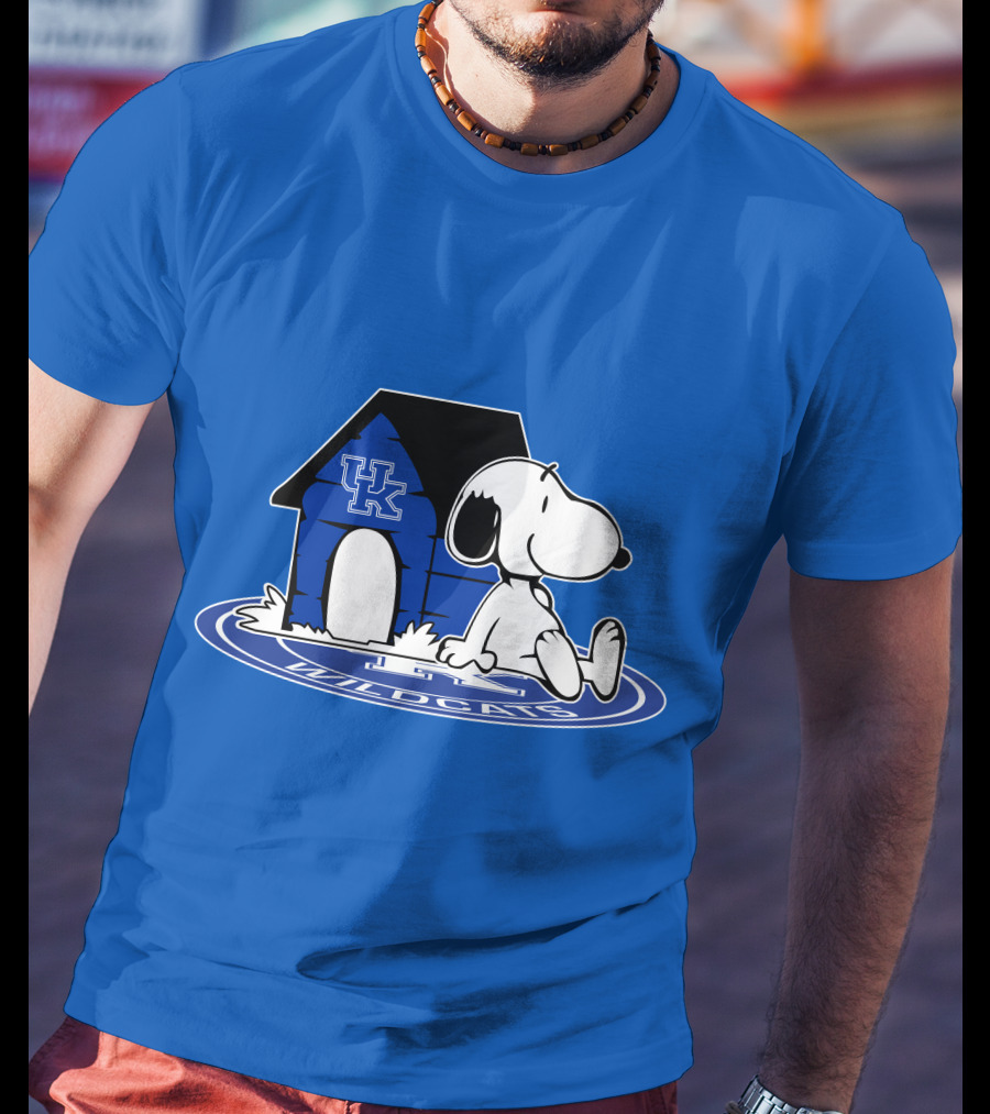 Kentucky Wildcats Snoopy Basketball Fan Now And Forever T-Shirt
