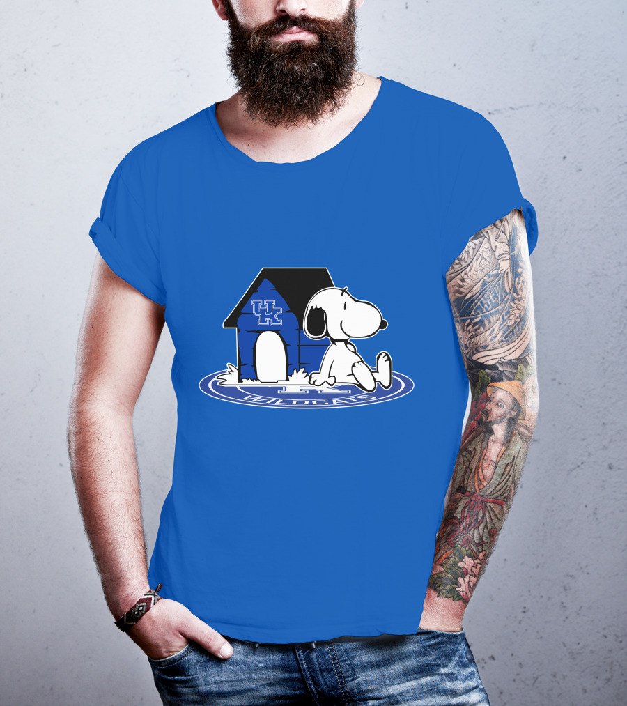 Kentucky Wildcats Snoopy Basketball Fan Now And Forever T-Shirt