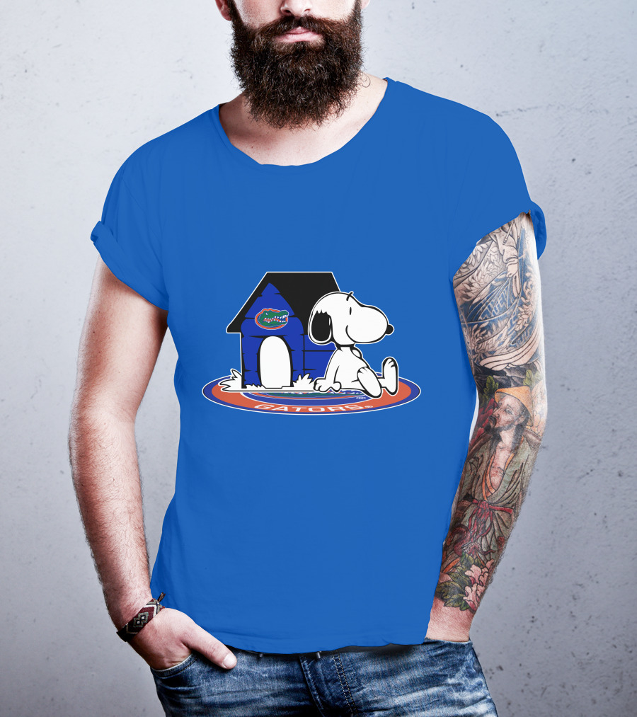 Florida Gators Fan Snoopy House Now And Forever T-Shirt