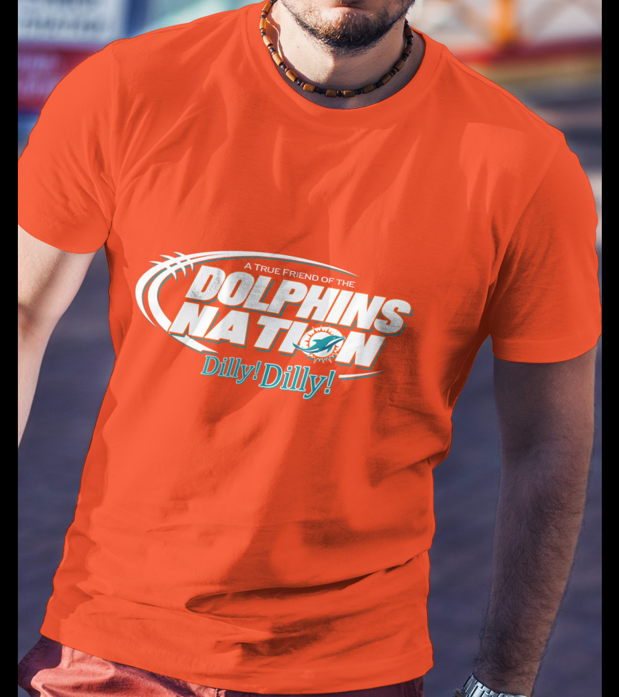 A True Friend Of The Dolphins Nation Dilly Dilly T-Shirt