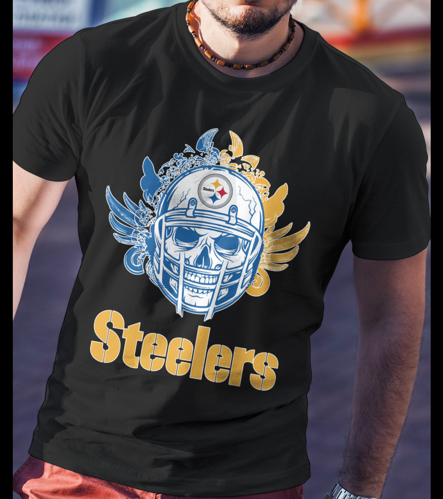 Pittsburgh Steelers Skull Steelers T-Shirt