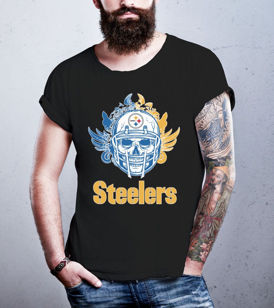 Pittsburgh Steelers Skull Steelers T-Shirt