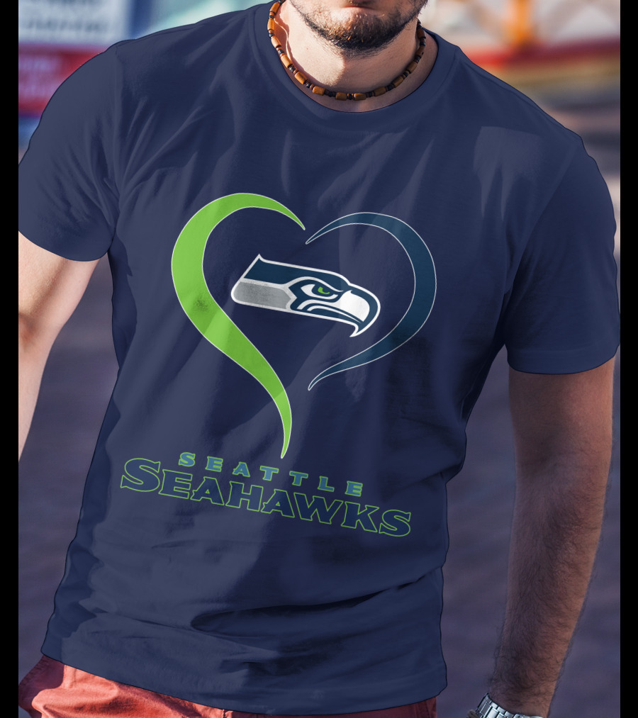 Seattle Seahawks Heart T-Shirt